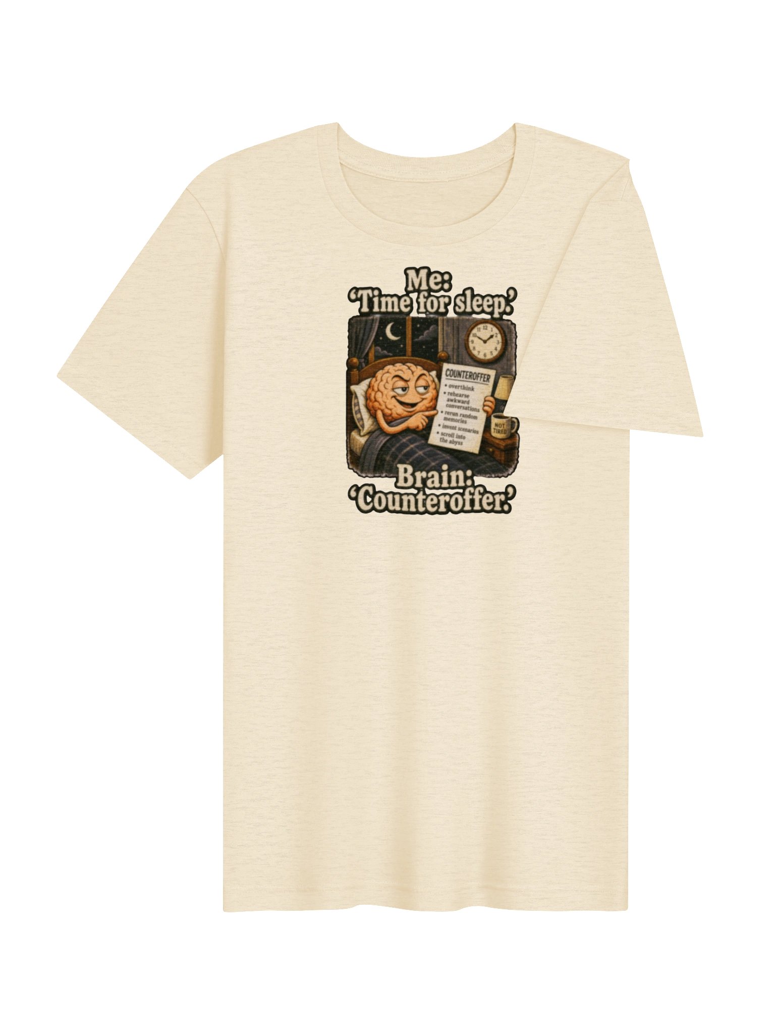 UnspokenMinds: Overthinking Brain Tee product image (4)