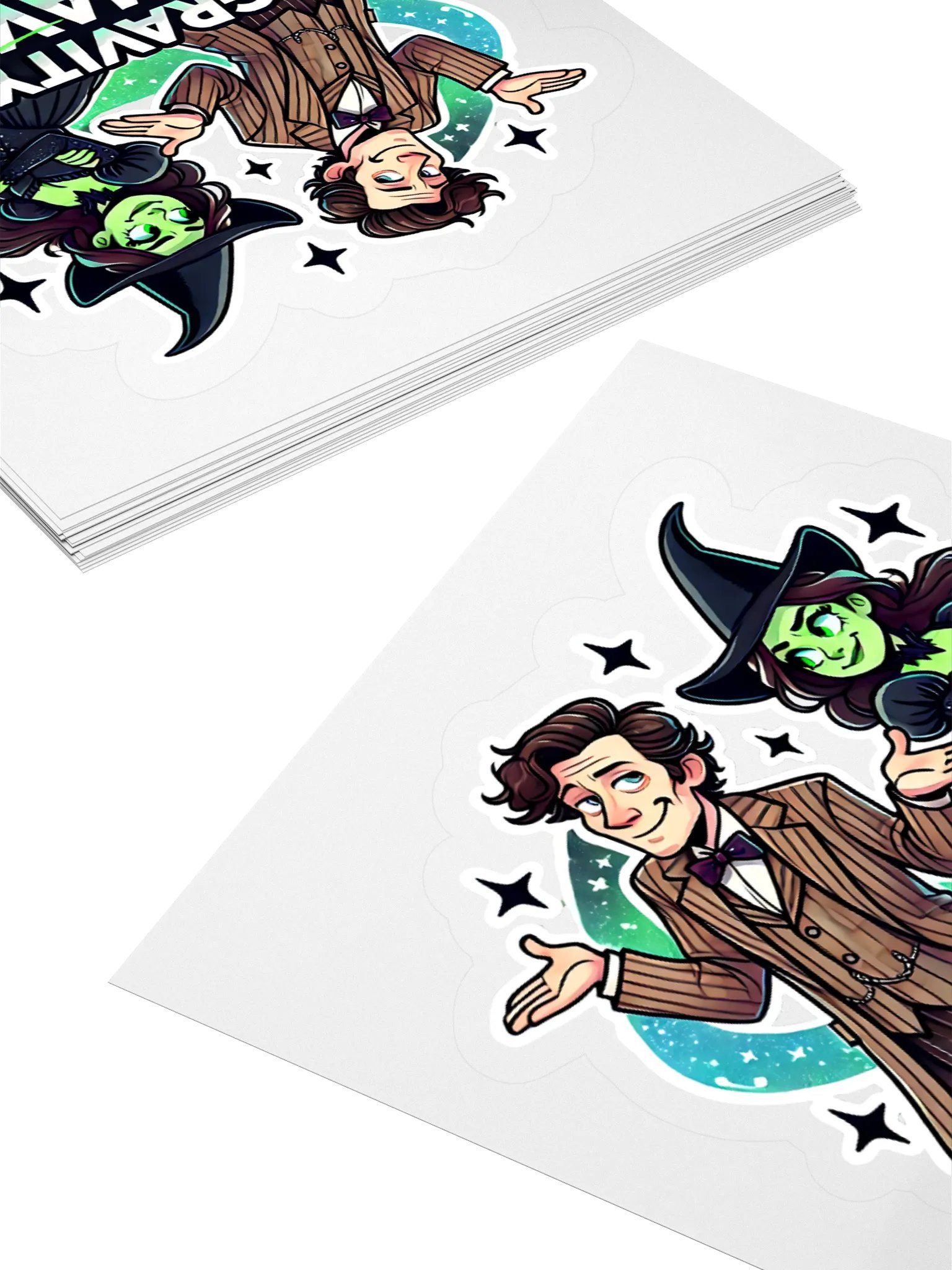 Defying Gravity Schmavity Stickers – Kiss-Cut Broadway Sci-Fi Crossover Vinyl Decals product image (3)