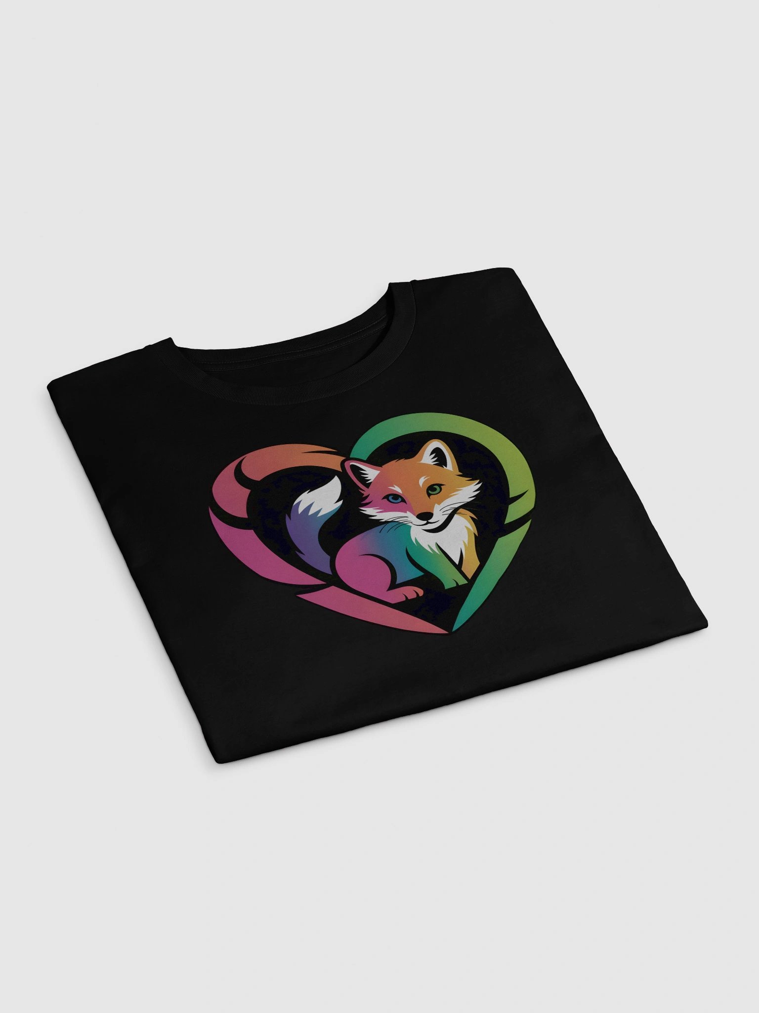 Rainbow Fox Heart Crop Top product image (3)