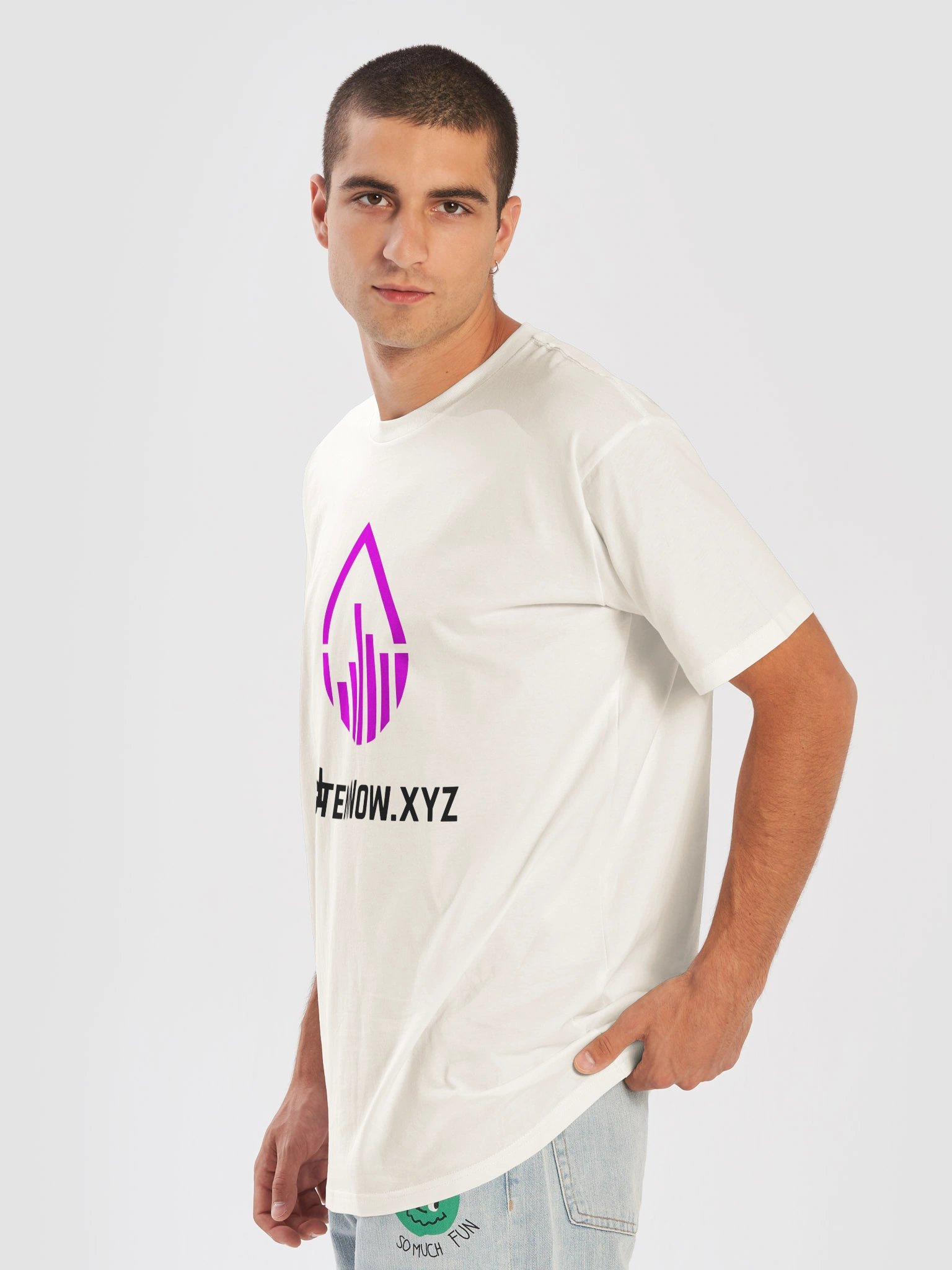 ListenNow.xyz Center Logo T-shirt (light shirts) product image (7)