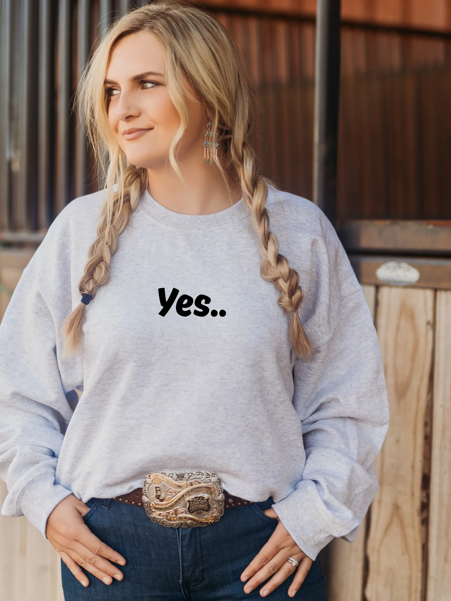 “Yes..” My Vibe Crewneck Sweatshirt product image (1)
