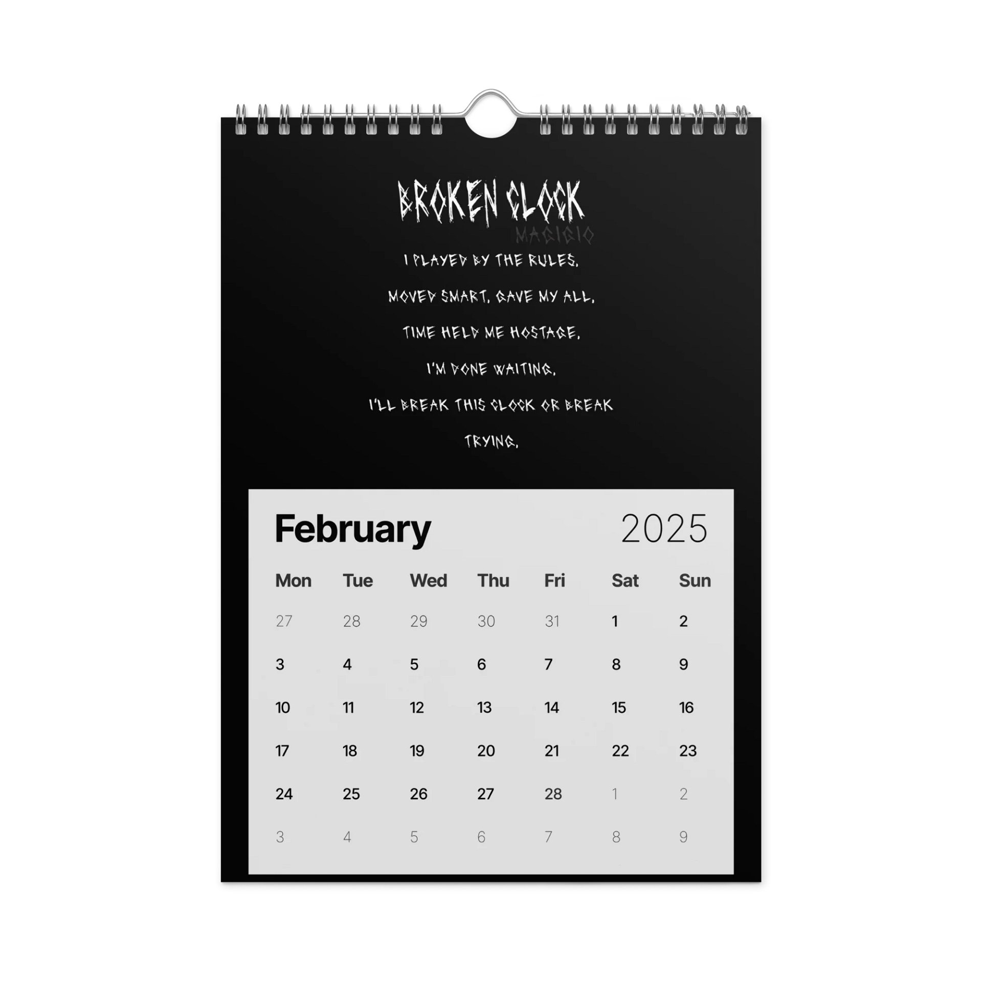 Magigio Broken Clock Wall Calendar product image (5)