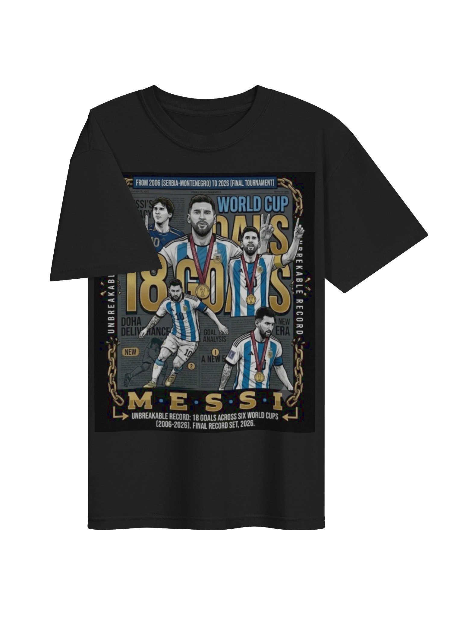 Messi 18 Goals T-Shirt - All Time World Cup Top Scorer Graphic Tee product image (32)