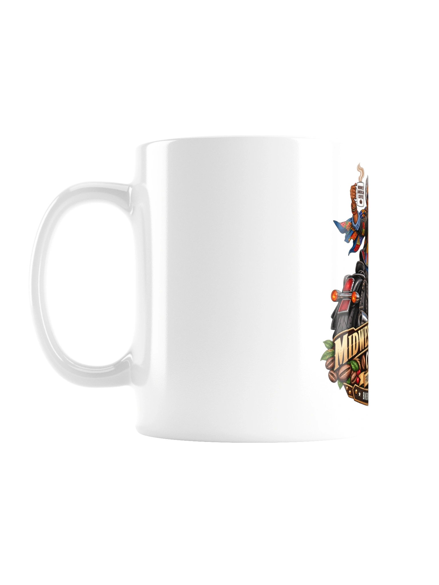 American Grandma Biker Coffee Mug | Bikers Drink Coffee Too – Midwest American Coffee product image (1)