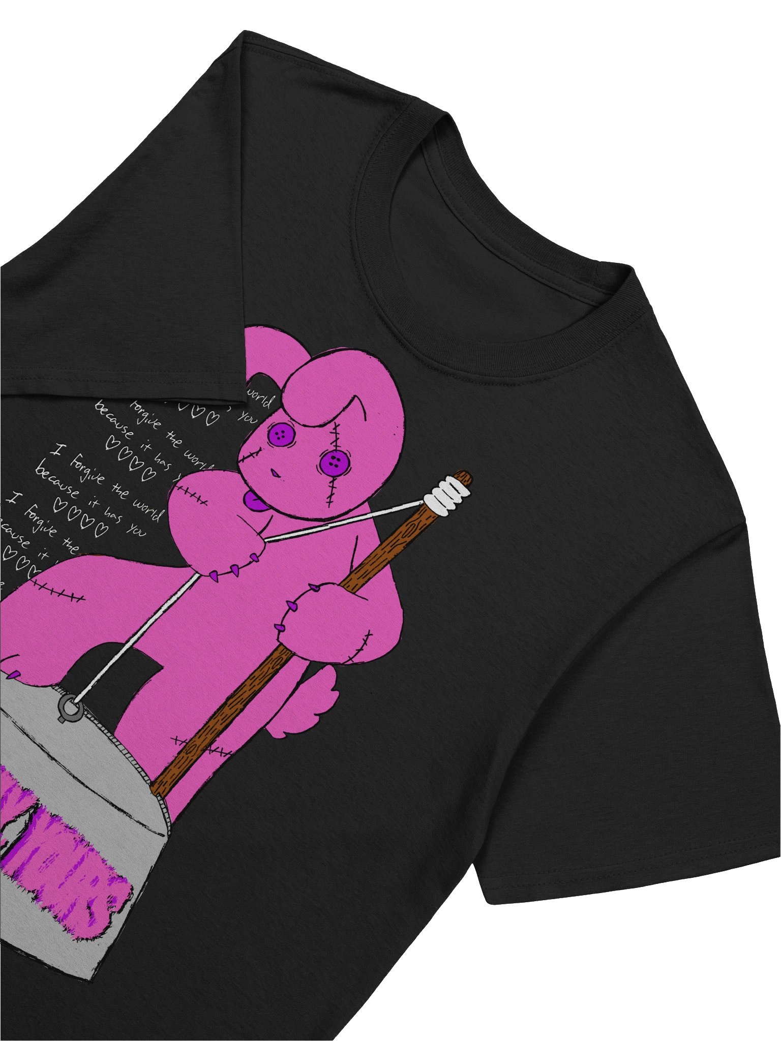 Pink Gut Bucket Bunny V-Day Shirt product image (6)