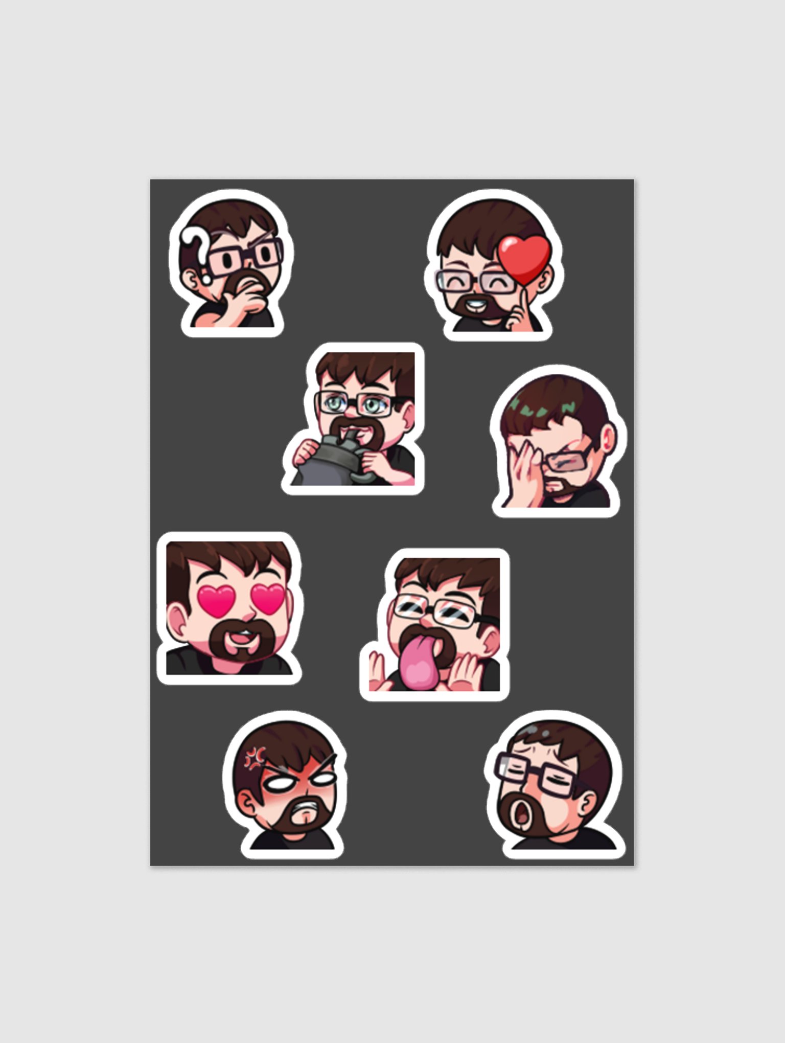 Human Emote Sticker Sheet product image (1)
