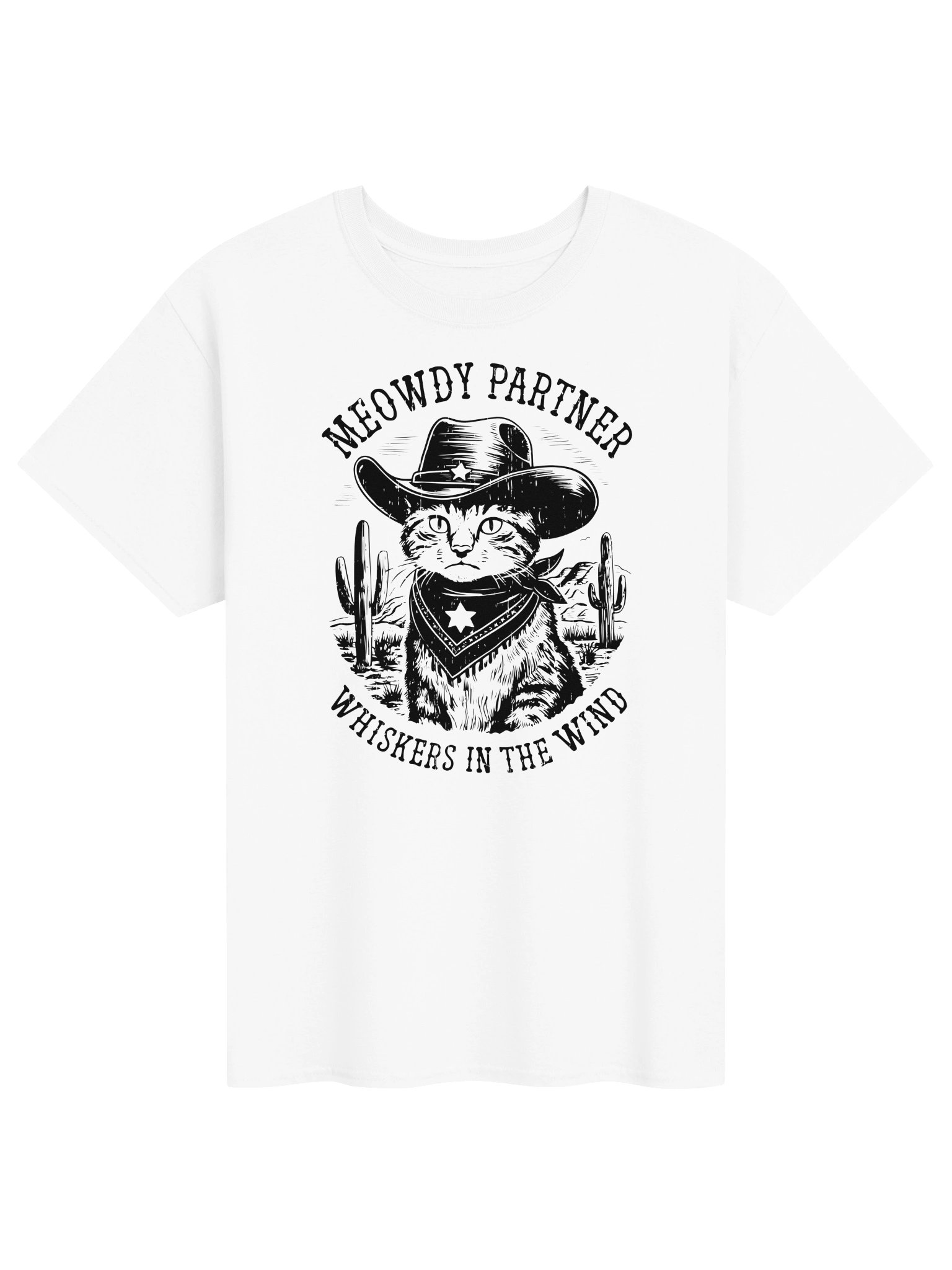 Meaowdy Cowboy Cat T-Shirt product image (1)