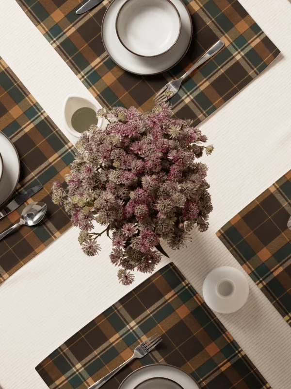 Espresso - Teal Heritage Plaid - Placemats product image (1)