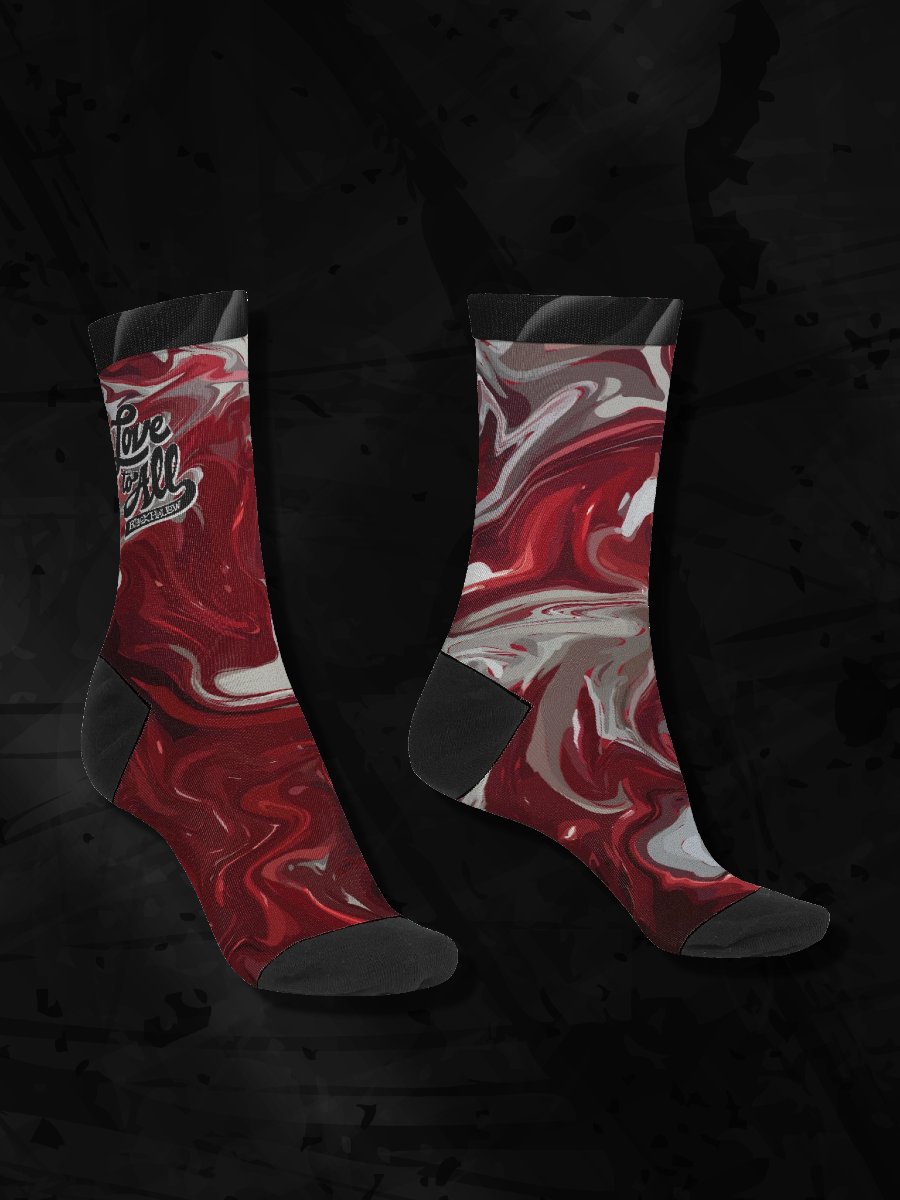 L2A Red Ink Crew Socks product image (1)
