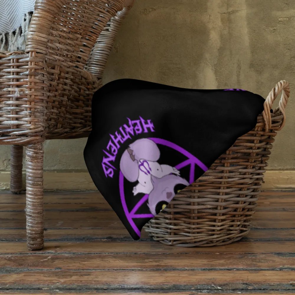 Peace, Love, Heathens Throw Blanket - Purple product image (22)