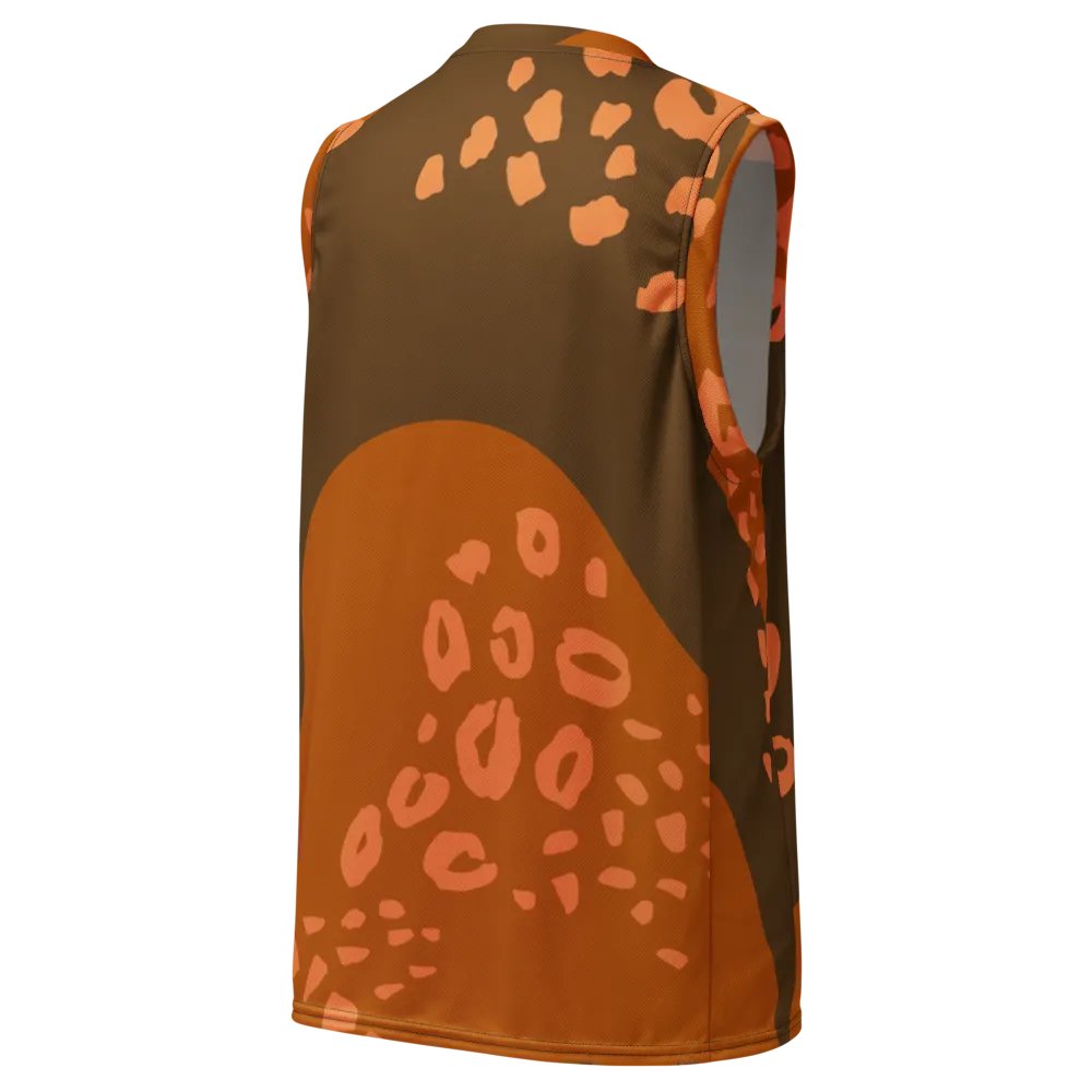 Orange Leopard Dreams All-Over Print Jersey product image (3)