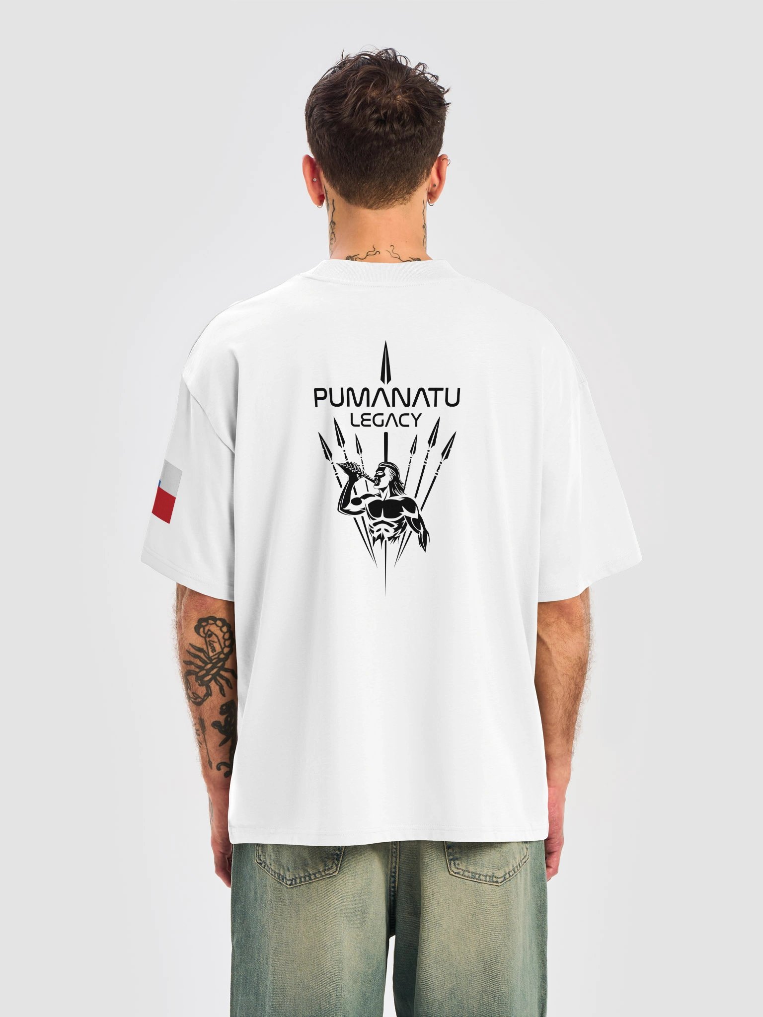 T-shirt oversize Midnight Crest — PU MANATU product image (38)