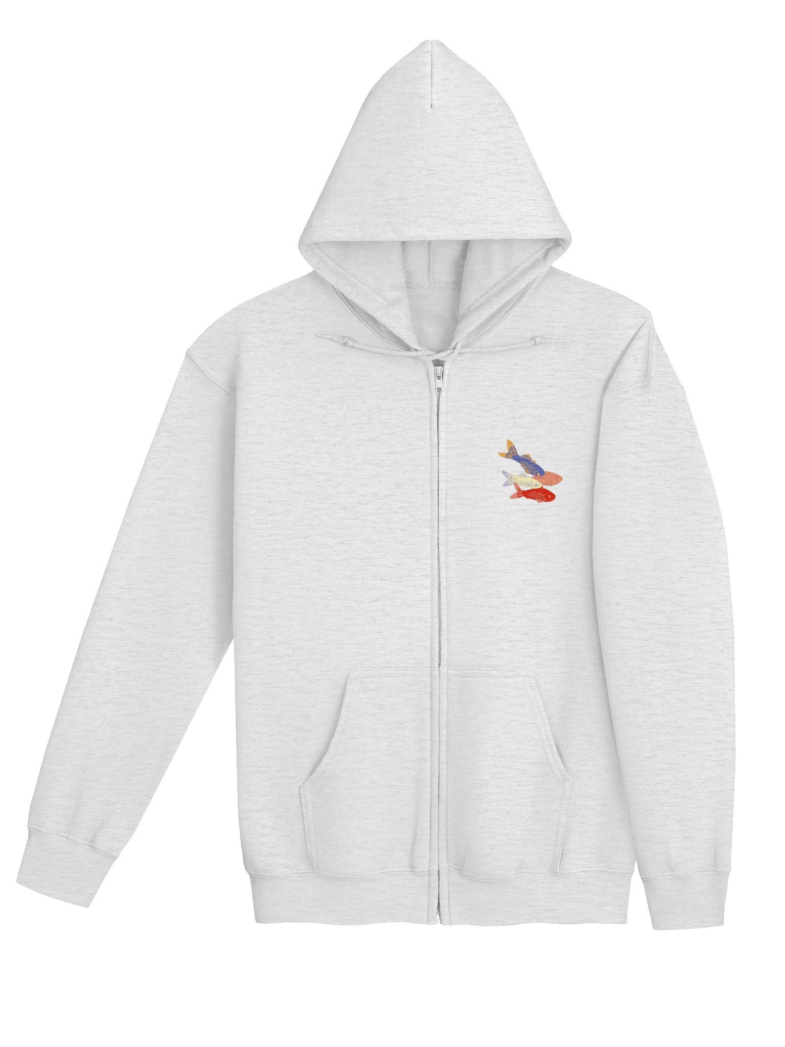 Fishy Print Zip-Up Hoodie product image (3)