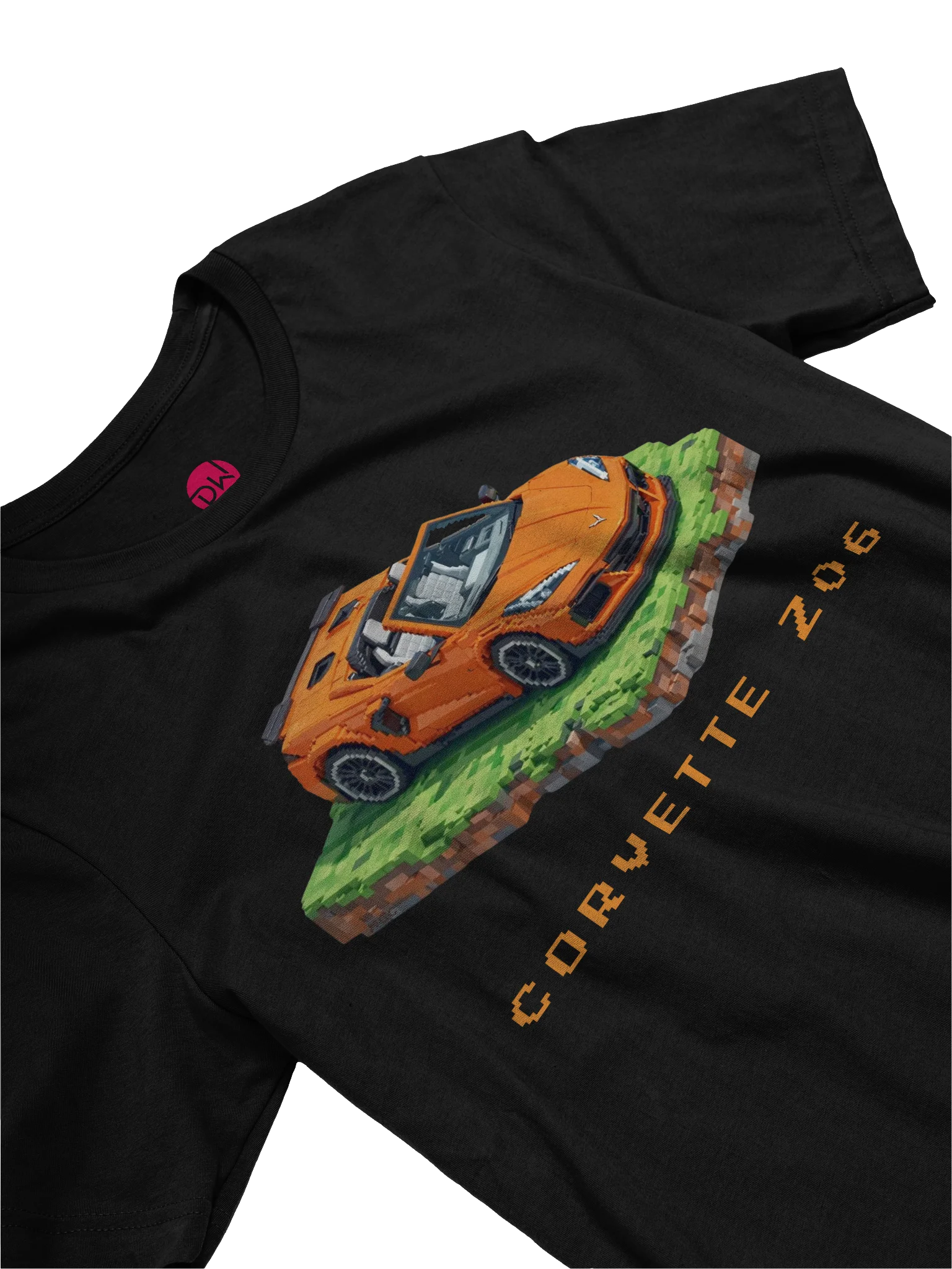 Orange Corvette Z06 Shirt (Pixel, Retro, Minecraft) product image (19)