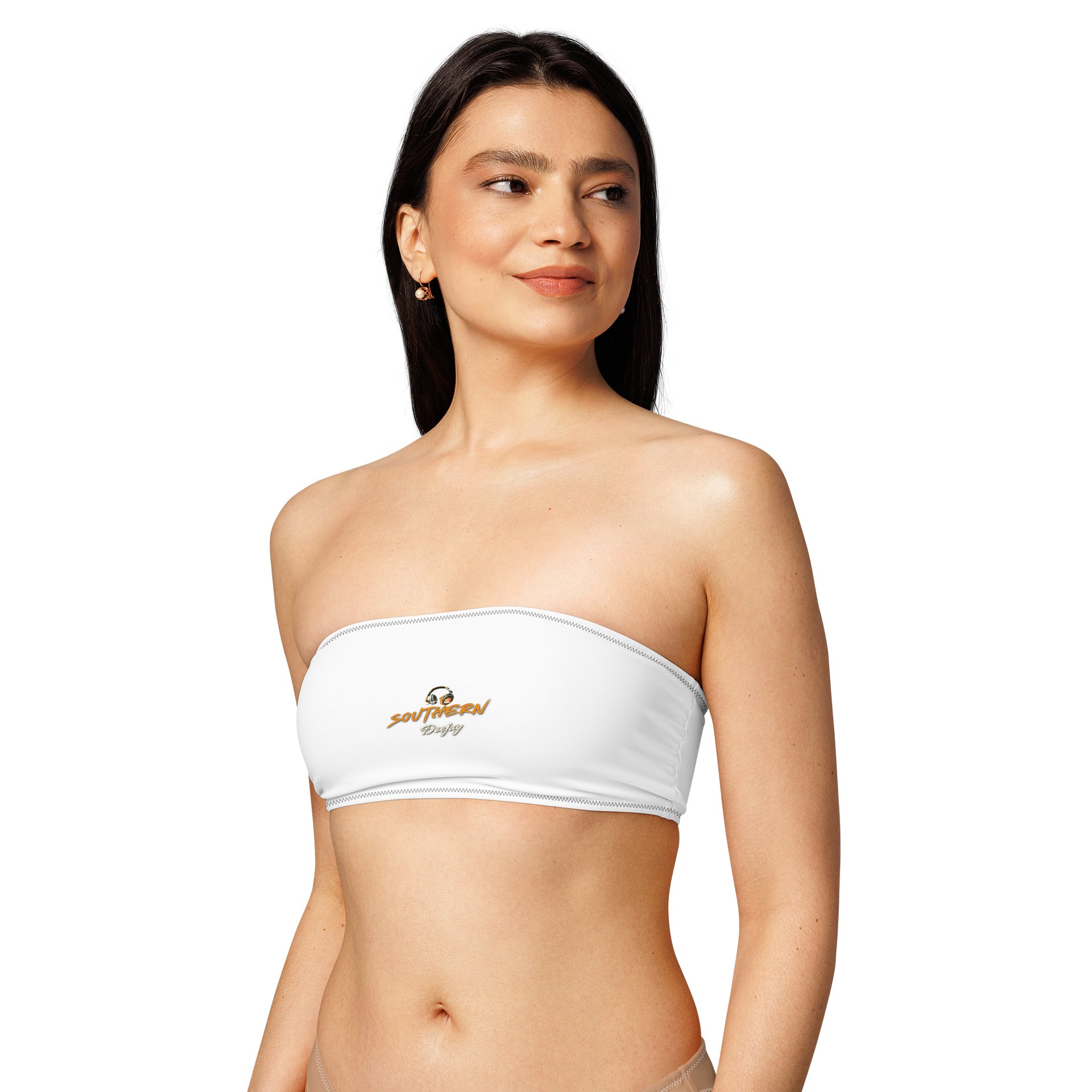 Colorful DJ Headphones Bandeau Bikini Top product image (5)