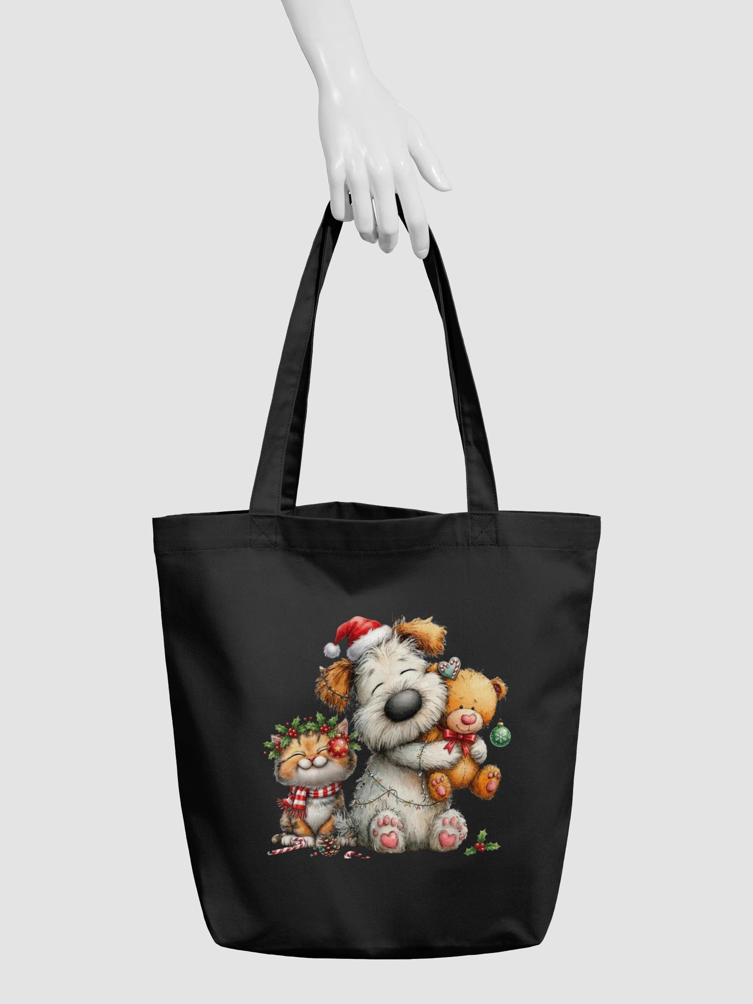 Christmas Dog Cat & Teddy Tote Bag product image (6)