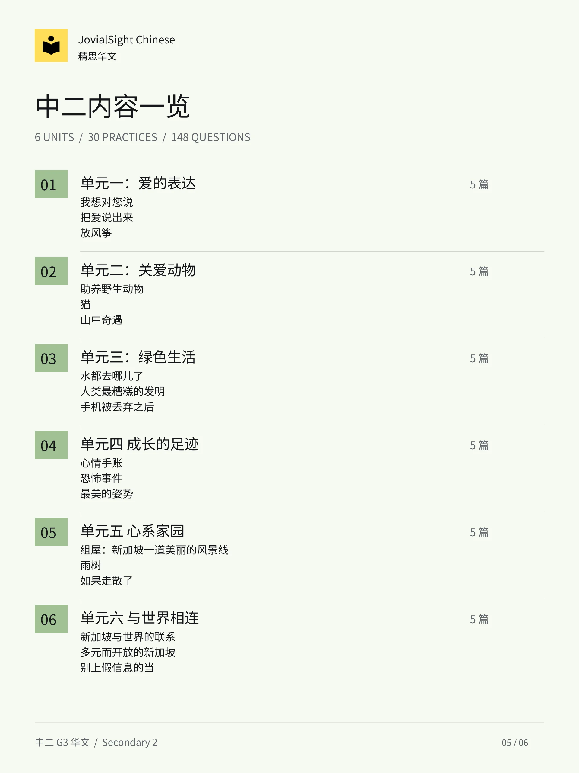 中二华文词语替换练习册｜Secondary 2 Chinese Vocabulary Replacement Practice product image (5)