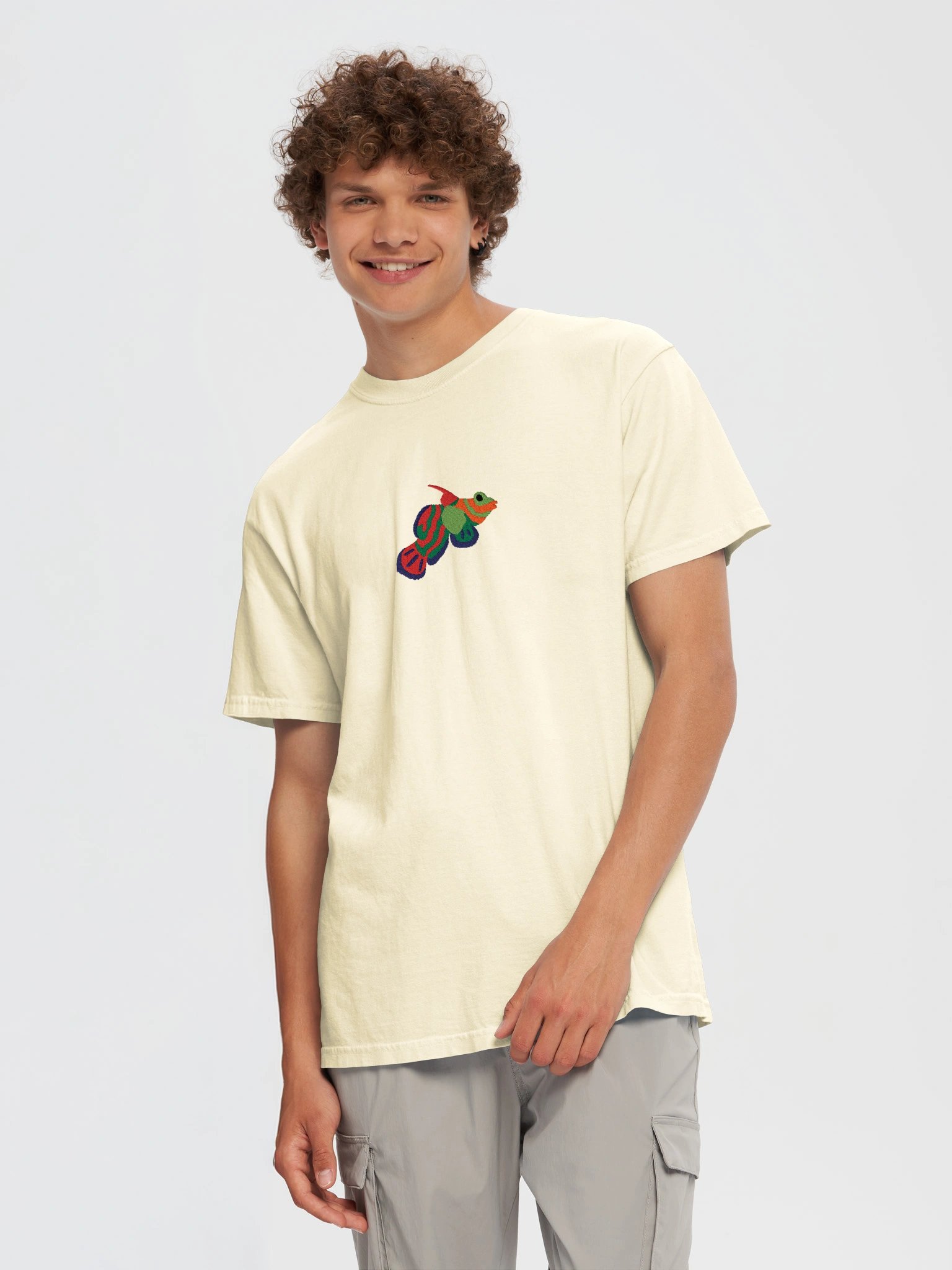 Mandarin Dragonet Embroidered Shirt | Reef Aquarium Fish Embroidery Tee | Saltwater Marine Fish Apparel product image (6)