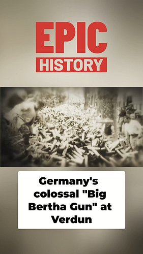 Big Bertha artillery gun unleashed on Verdun 🎯 Germany's colossal weapon fired devastating 800+ pound shells that changed tre...