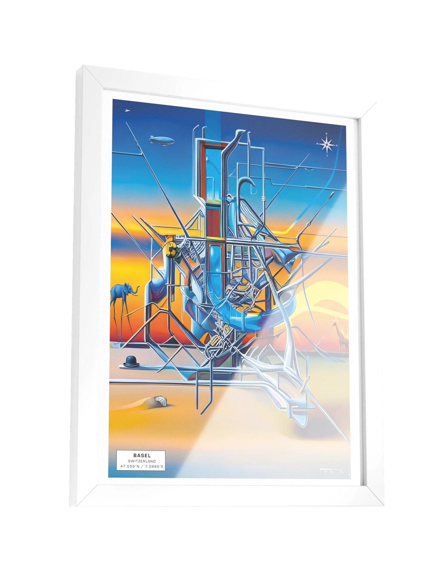 MEZZANINE — Framed Poser weiss product image (6)