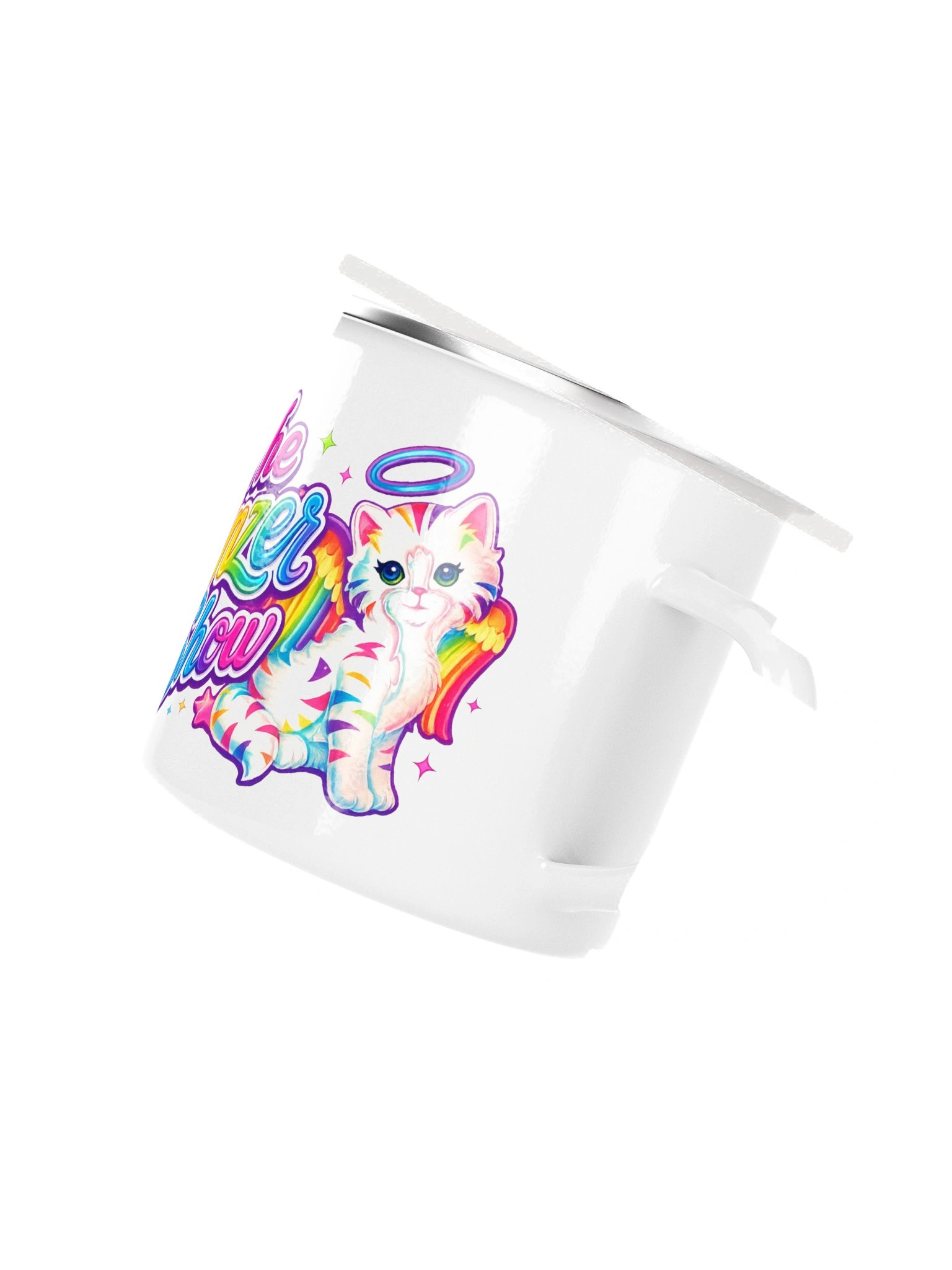 The Linzer Show Rainbow Cat Enamel Mug product image (3)
