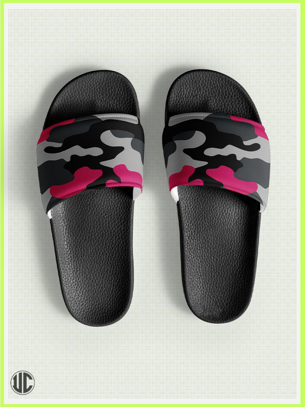 UnkoCon – Savage Pink Camo Women’s Slides product image (1)