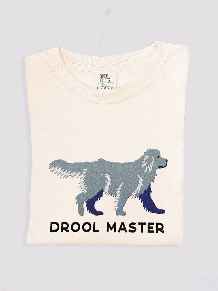 Drool Master T-Shirt(Embroidered) of a Newfoundland(Gray) product image (1)