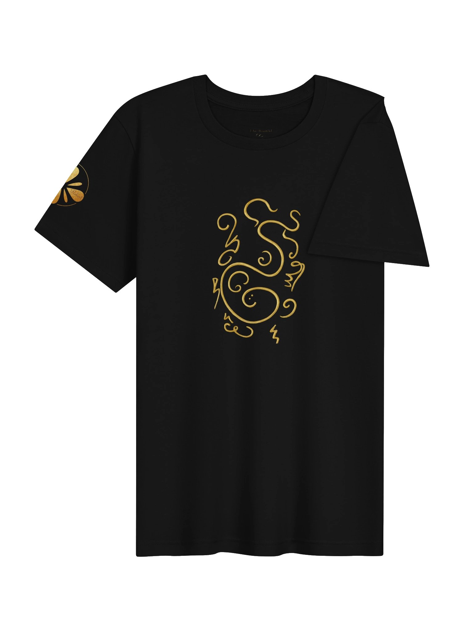 Golden Galactic Swirl Tee ~ I Am Beautiful Edition product image (4)