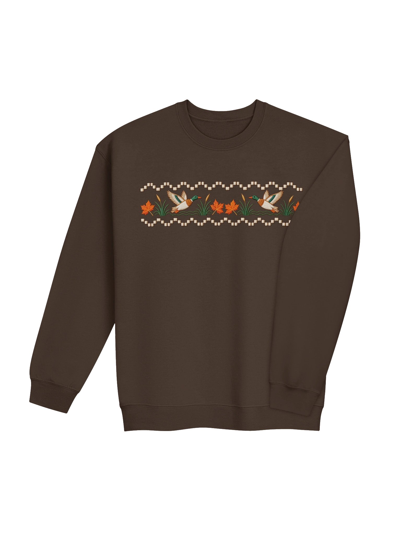 Autumn Duck Stitched Border Crewneck product image (4)