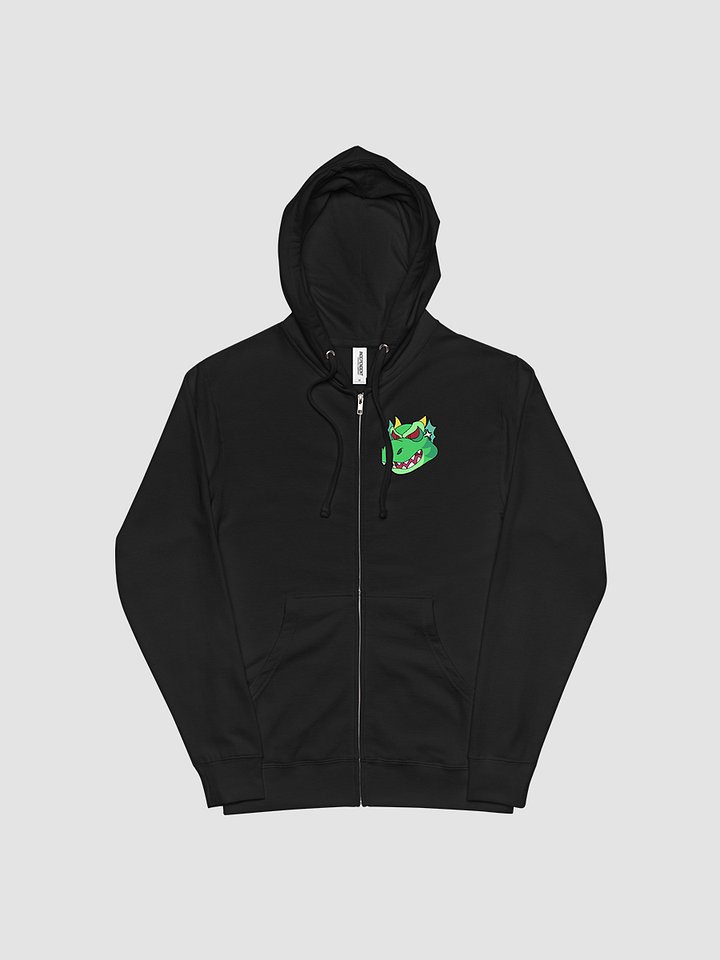 Angry Green Dragon Fleece Zip Up Hoodie product image (1)