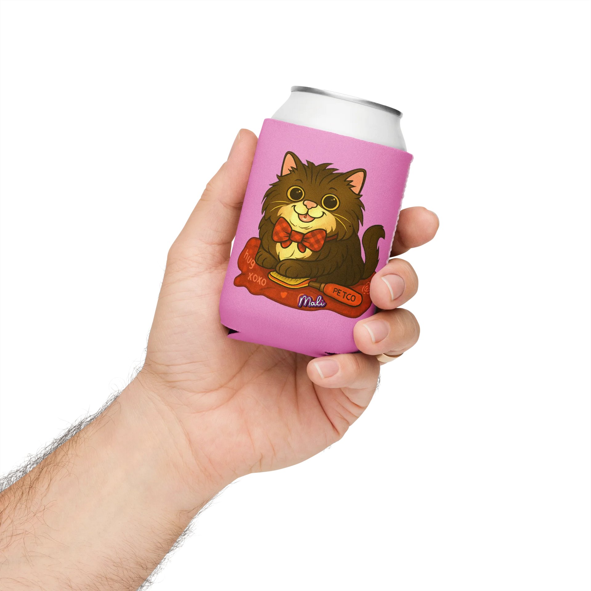 Mali the Axe Cat Hug Coozie Can Cooler product image (4)