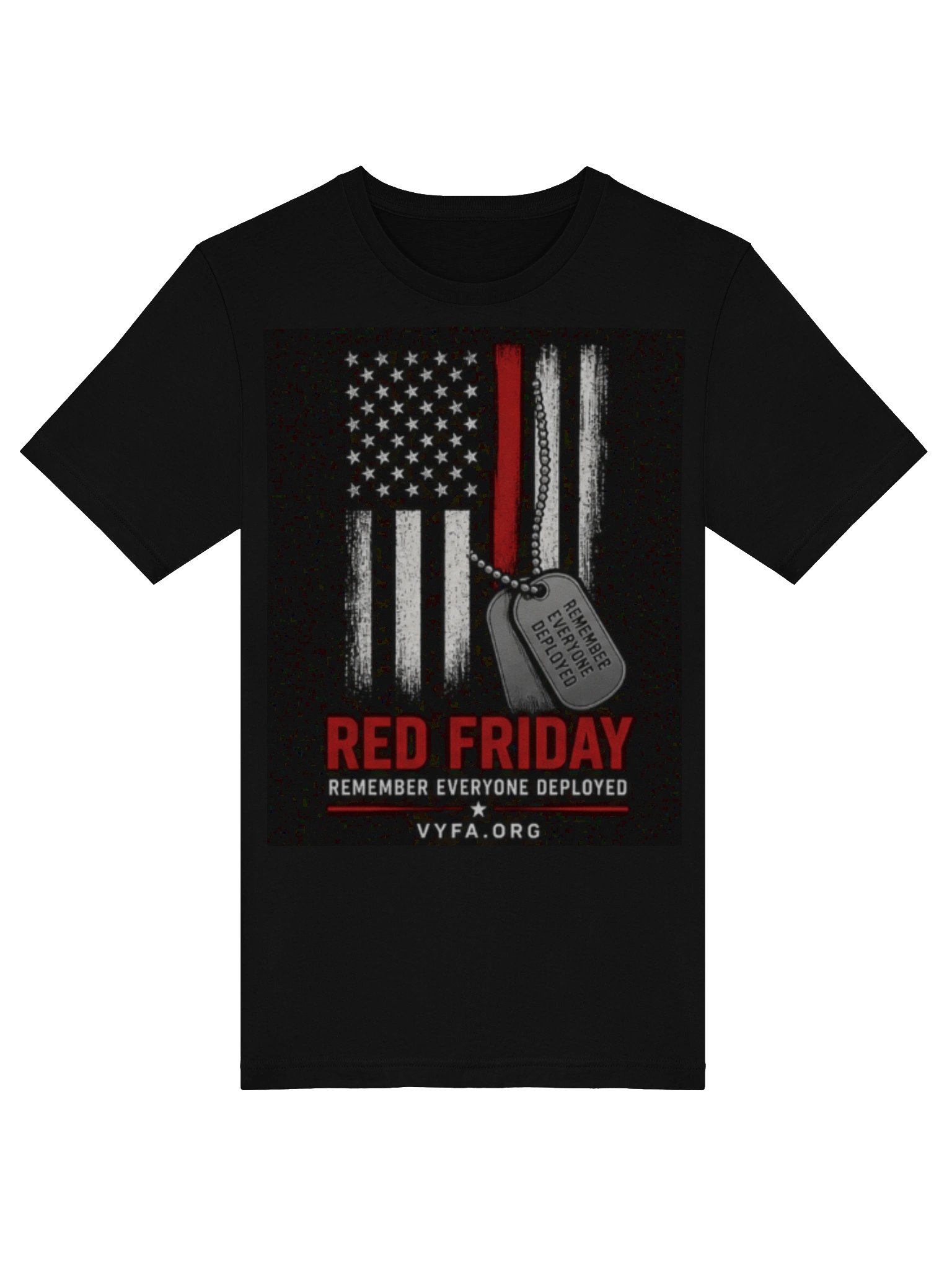 RED FRIDAY FLAG AND TAGS — Remember Everyone Deployed Tee product image (25)