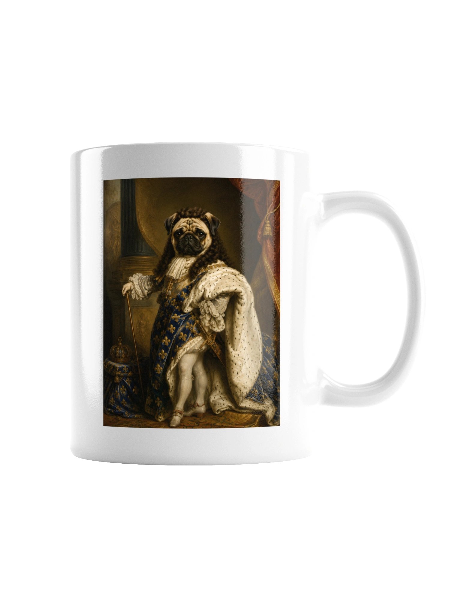 Pug Portrait of Louis XIV Mug product image (3)