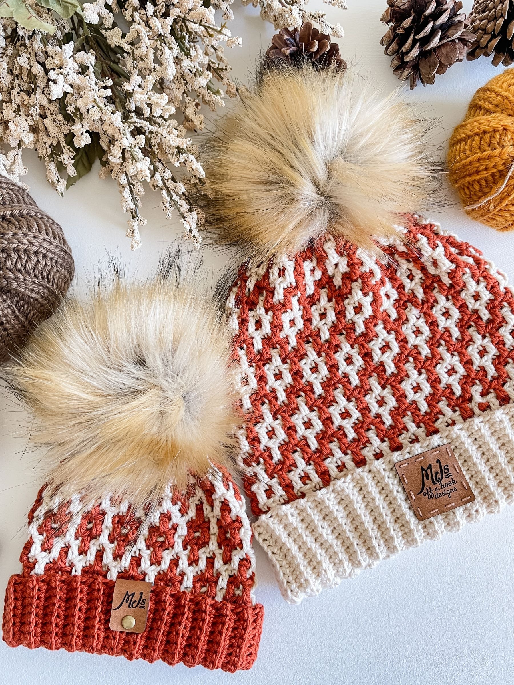 Hello Pumpkin Mosaic Hat Crochet Pattern product image (4)