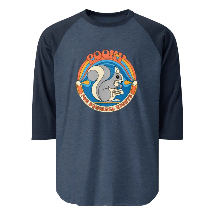 Pooky's Squirrel Rights Raglan Tee product image (1)
