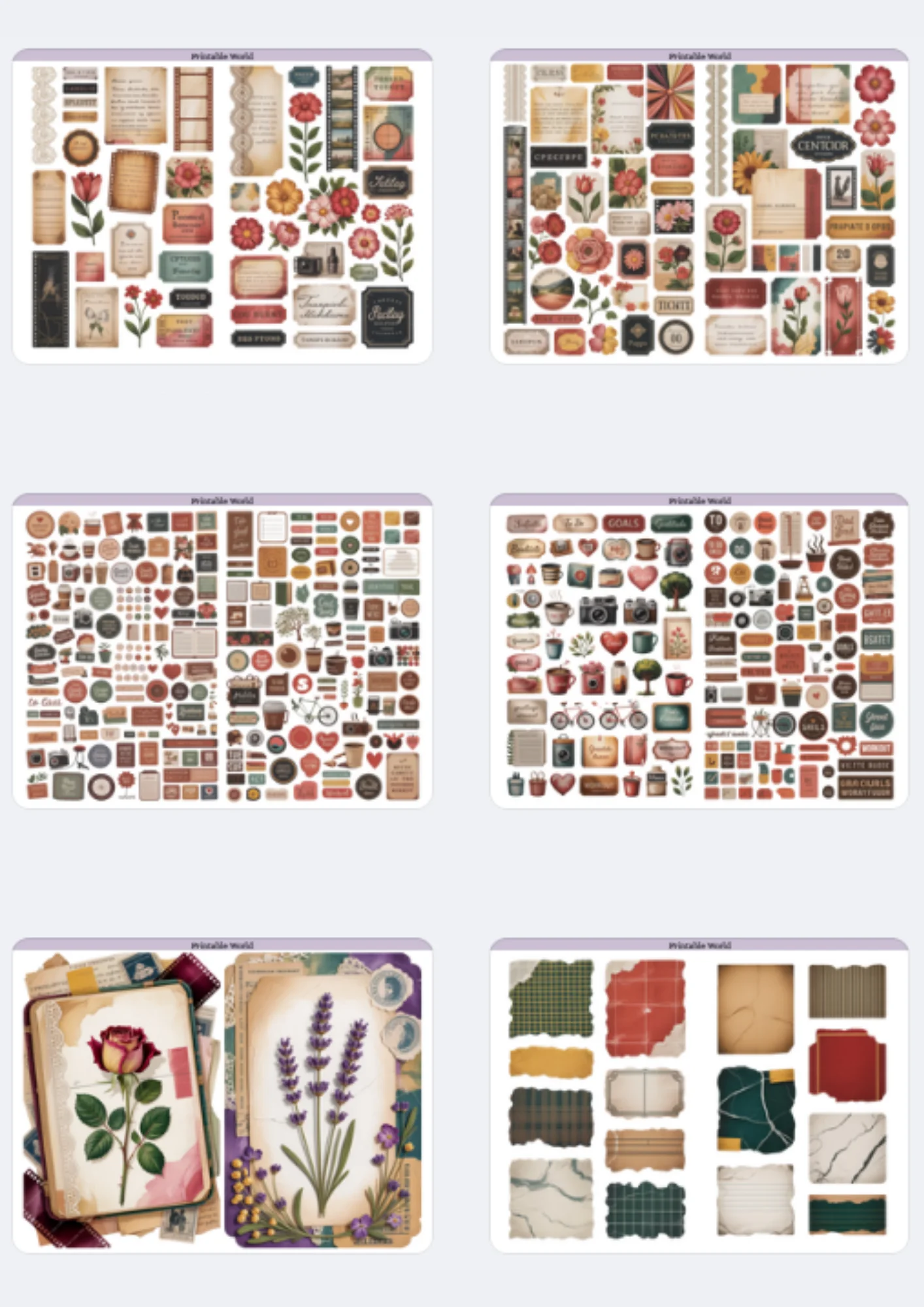 All Vintage Sticker Pack product image (2)