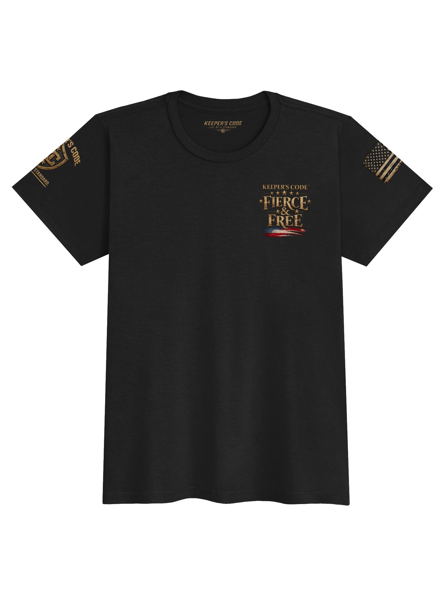 Keeper’s Code™ Women’s Fierce & Free American Eagle Graphic T-Shirt product image (3)