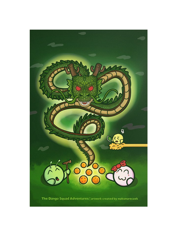 Dango Dragon - Frameless Poster product image (1)