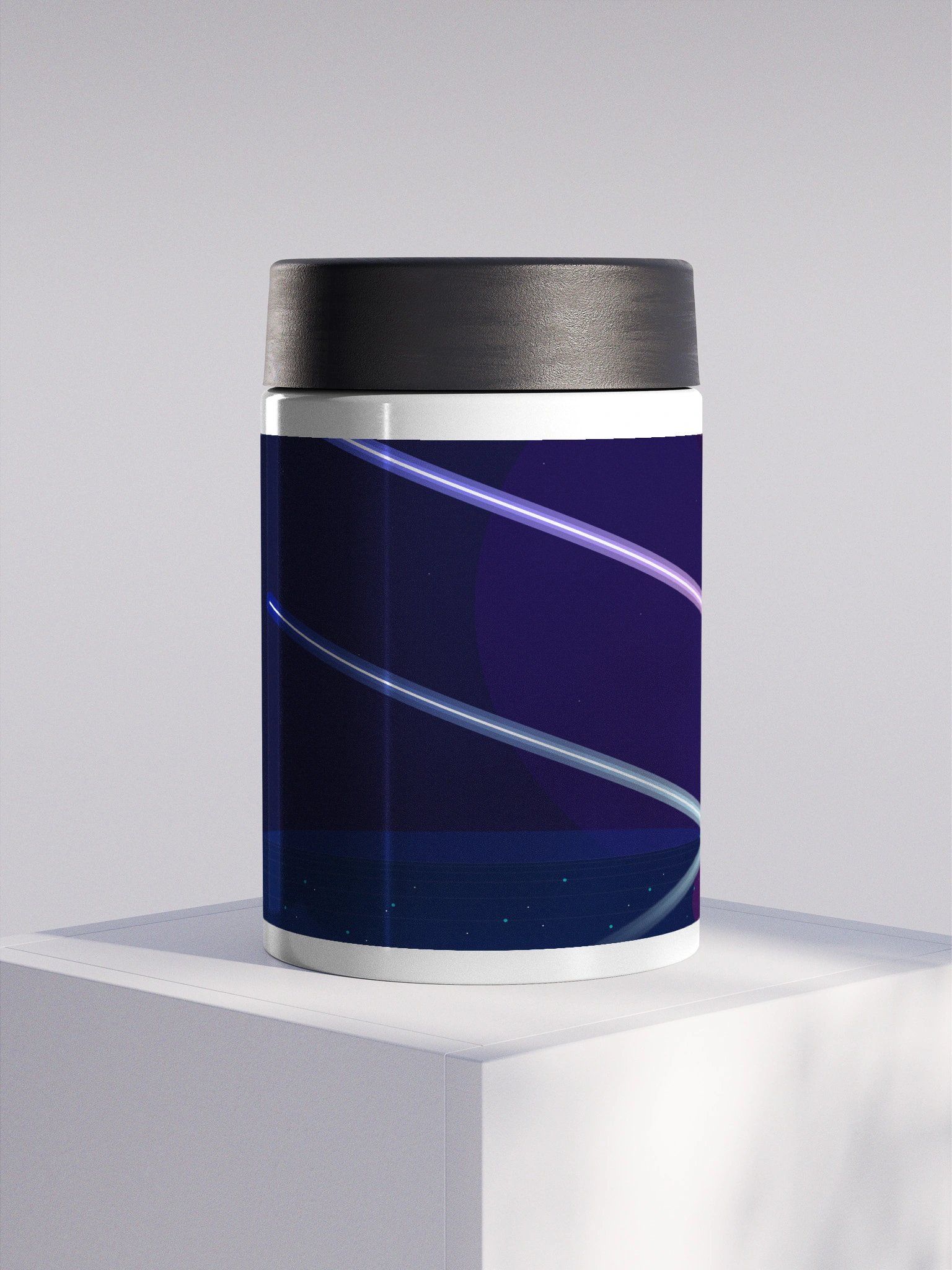 Neon Cyberpunk Stainless Steel Can Cooler product image (1)
