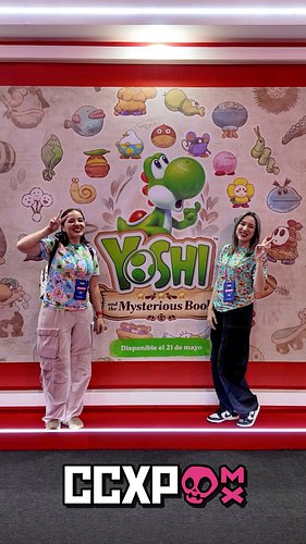 Primer vistazo a Yoshi and the Mysterious Book en el booth de @nintendolatam en la @ccxp_mx 💚 #Nintendo #NintendoSwitch2 #CCX...