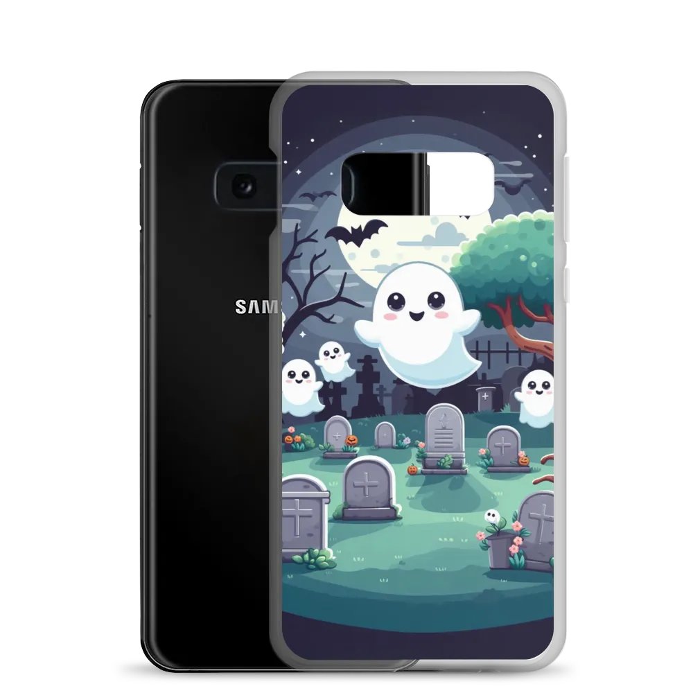 Spooky Ghosts Clear Samsung® Case product image (21)