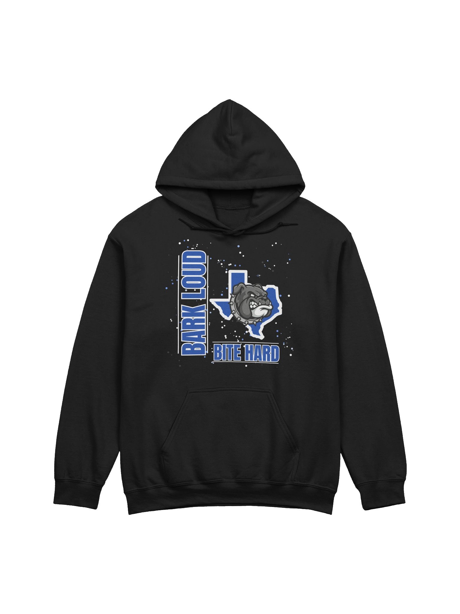Bark Loud Spirit Hoodie - White on Blue product image (6)