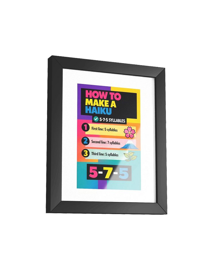 HOW TO HAIKU POSTER product image (37)