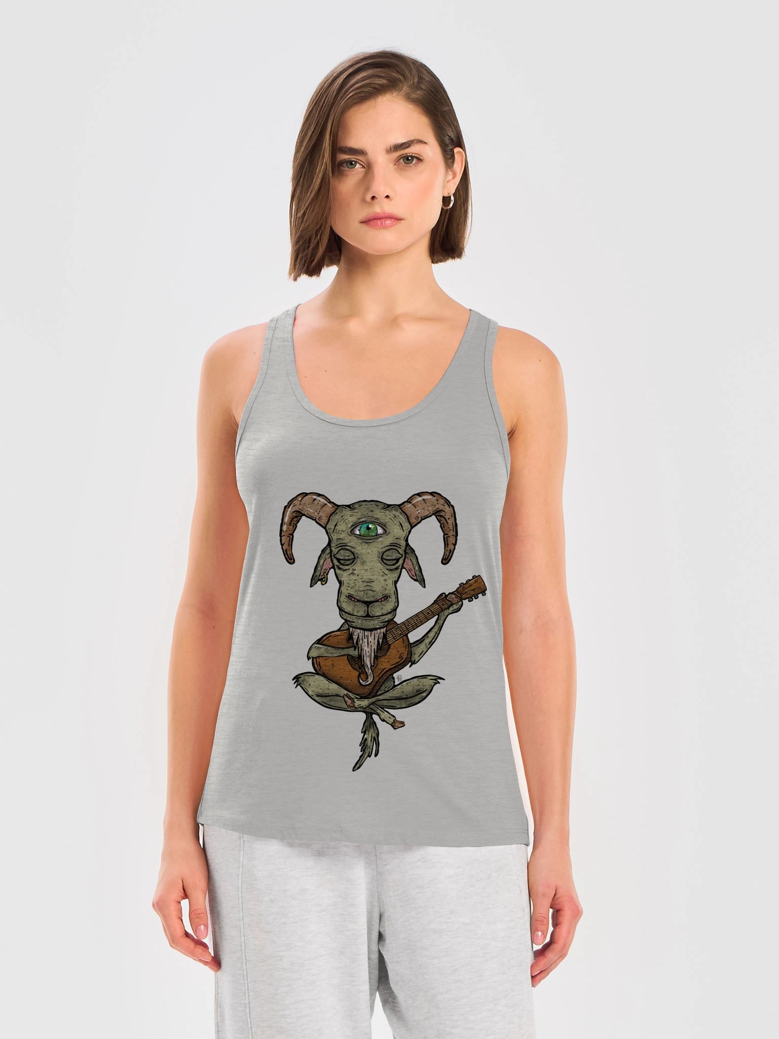 GOAT Strings - Next Level Women's Racerback Tank Top product image (31)