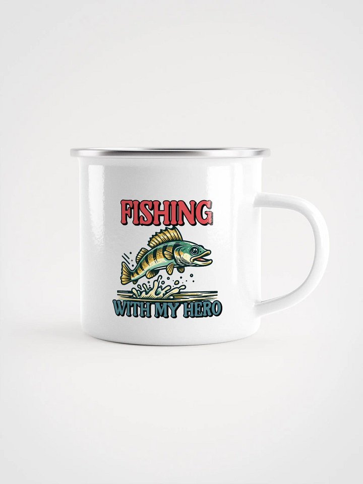 Heroic Fishing Enamel Mug product image (1)