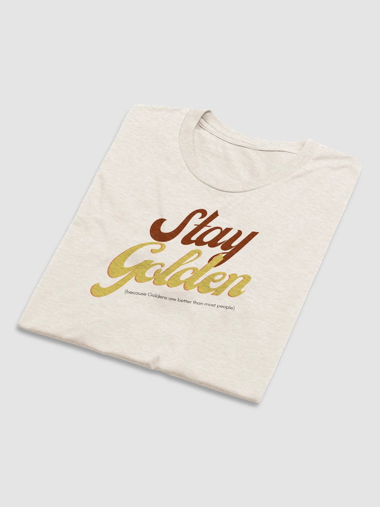 Vintage Script Stay Golden tee product image (5)