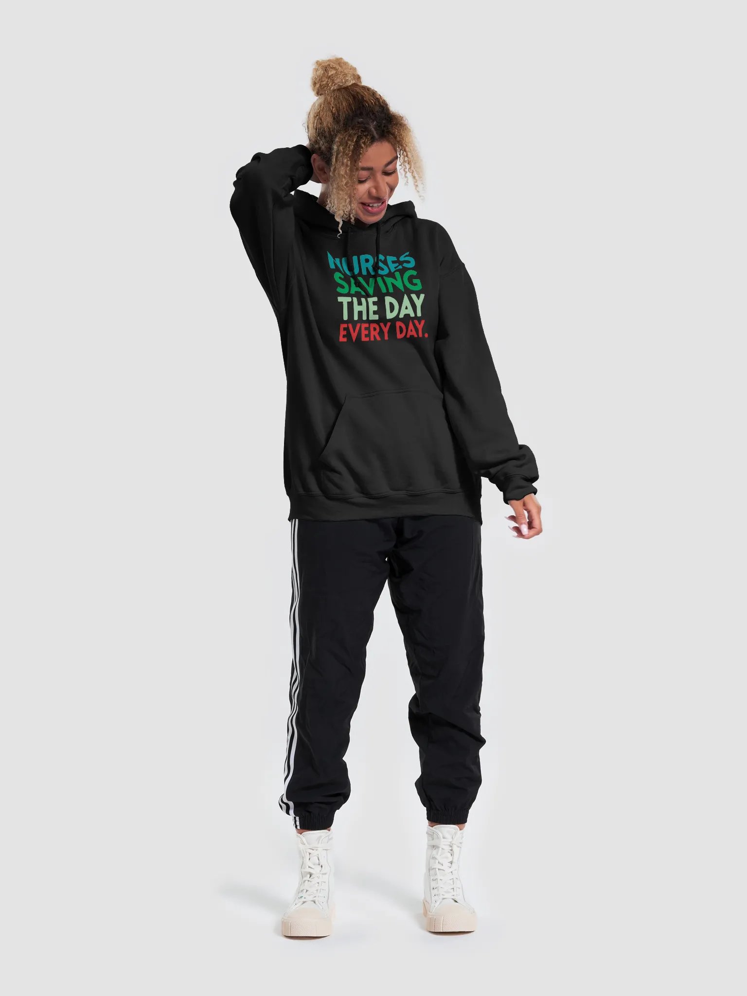 Everyday Hero , Heroic Nurses Slogan Hoodie product image (39)