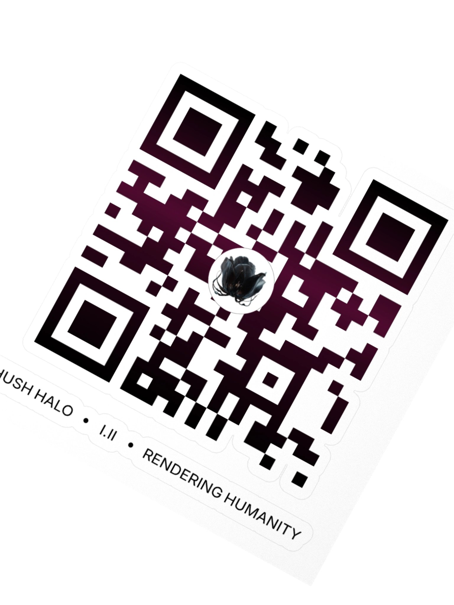 Rendering Humanity QR STICKER + Daily Poetry Experience [AUDIO] product image (8)