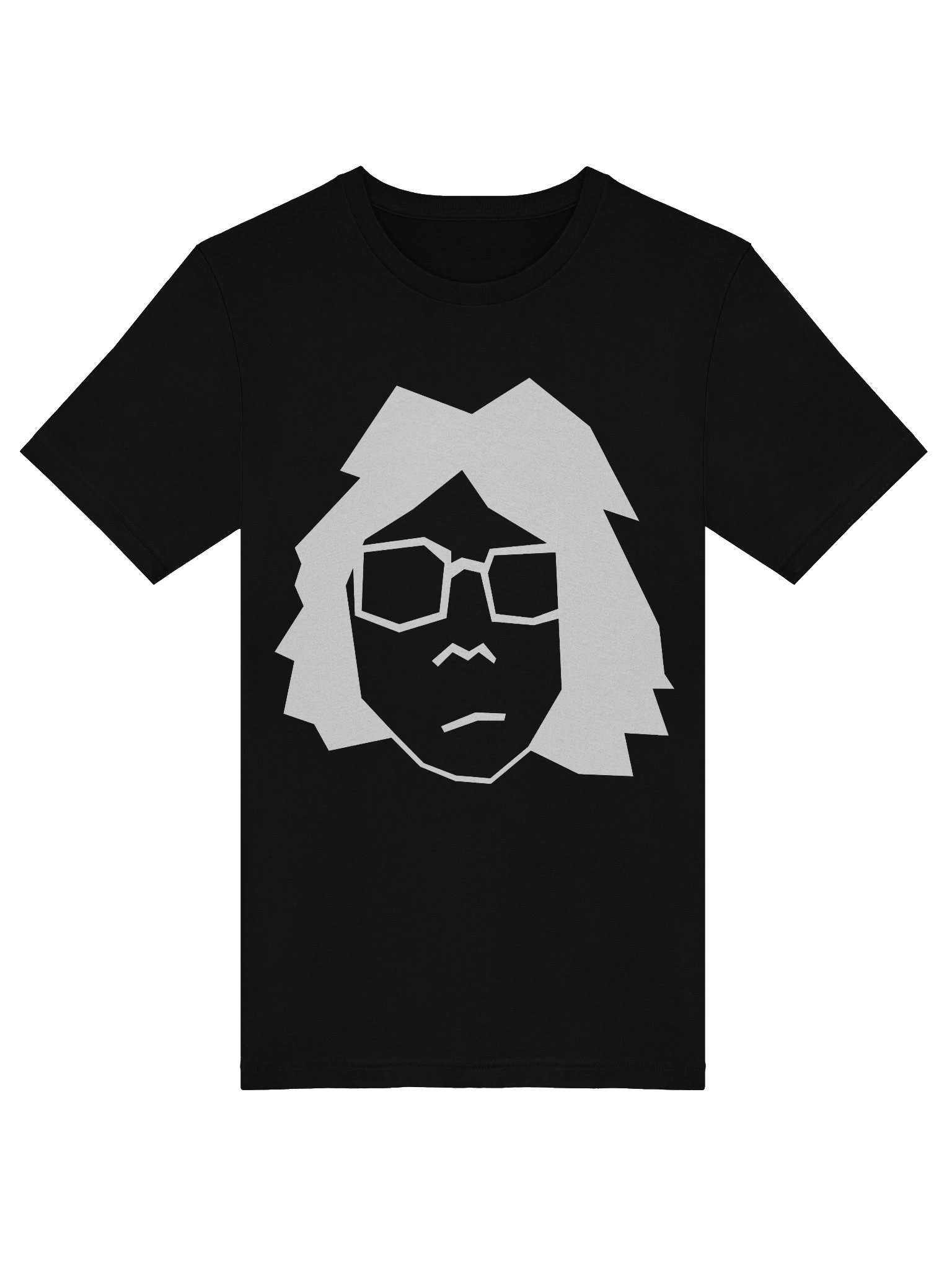 Luv4Loop Head - T-Shirt (White-on-Black) product image (5)