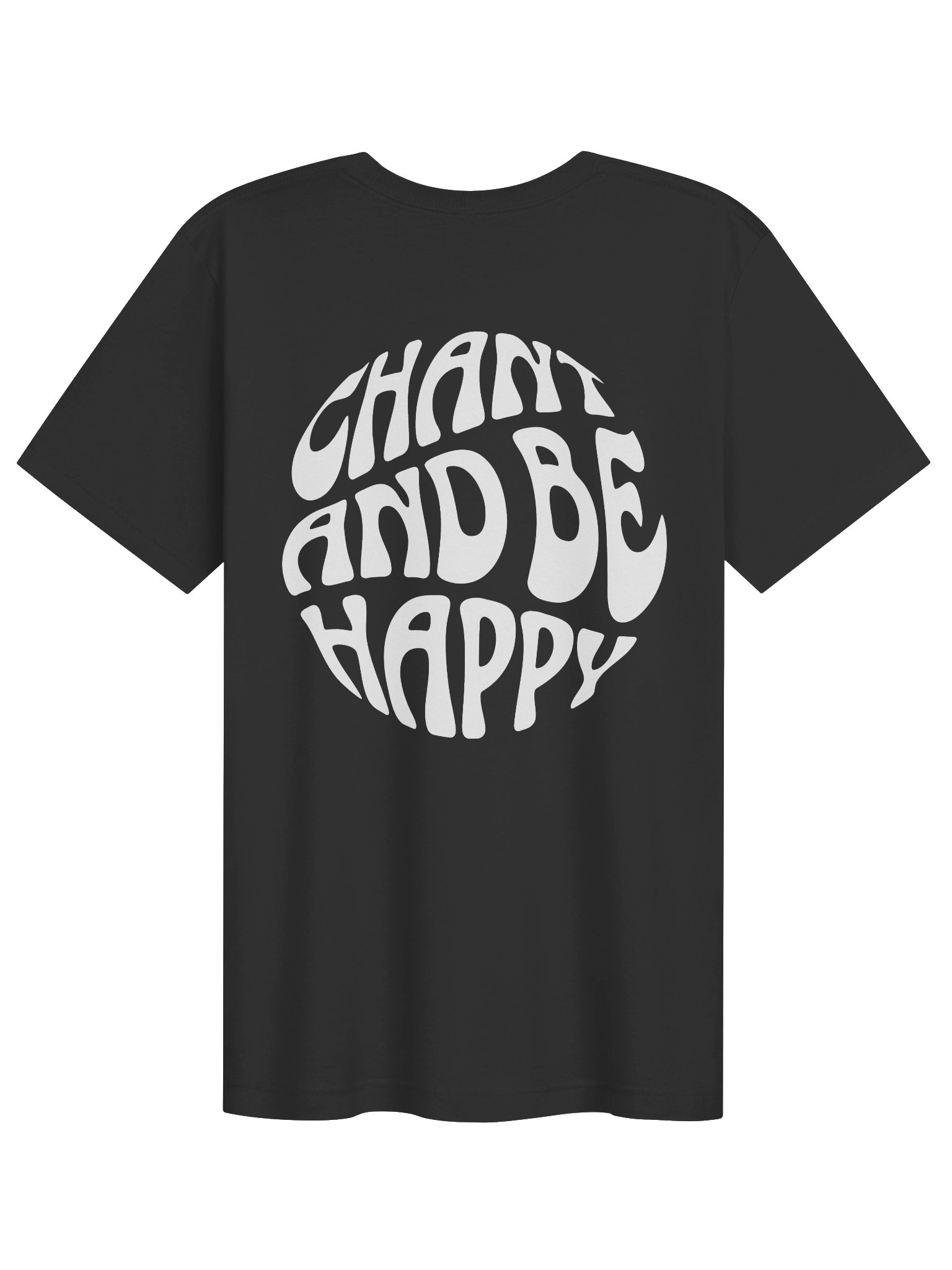 chant and be happy tee - white artwork product image (2)